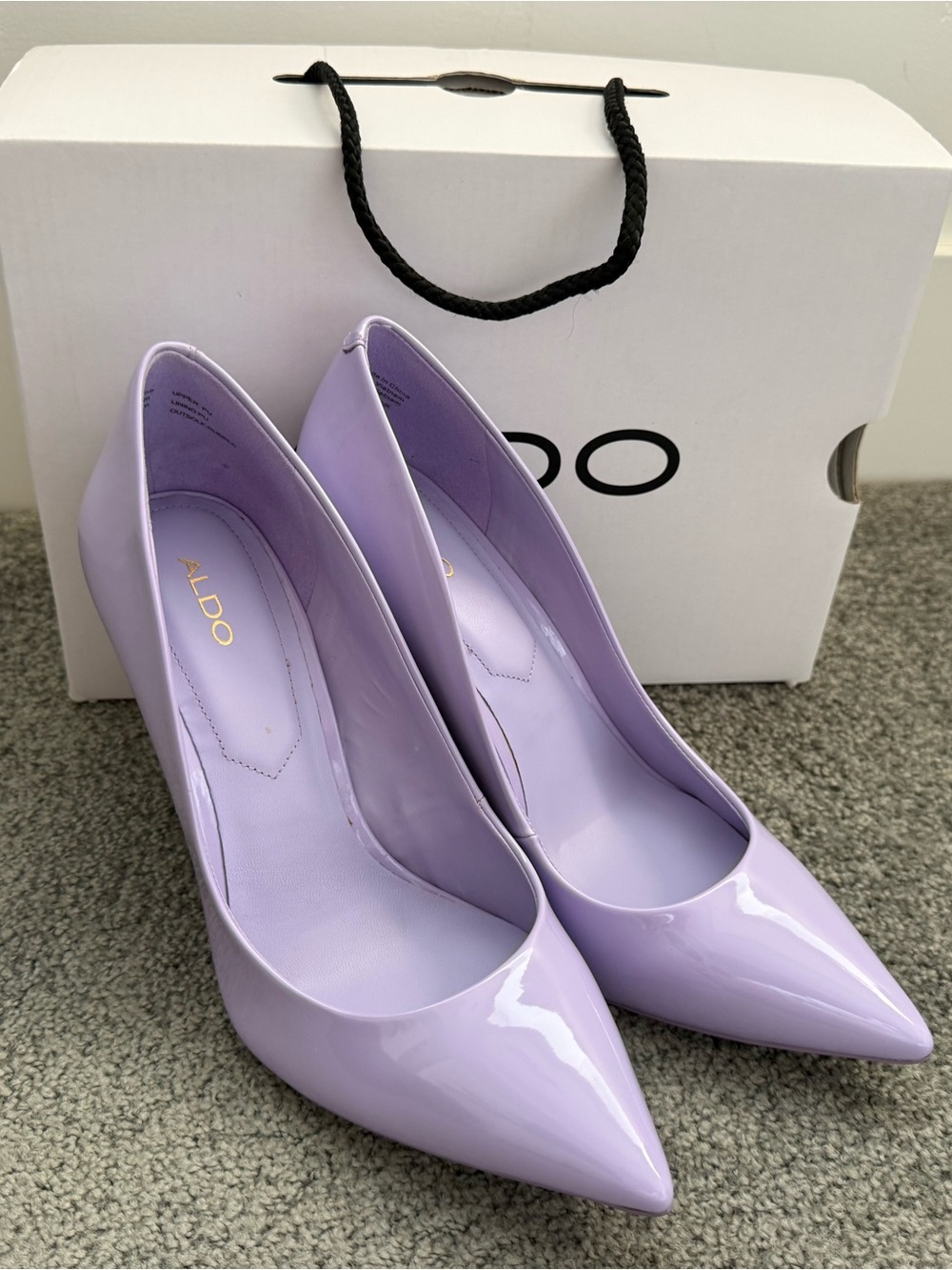 ALDO Lilac Patent Pointed-Toe Pumps